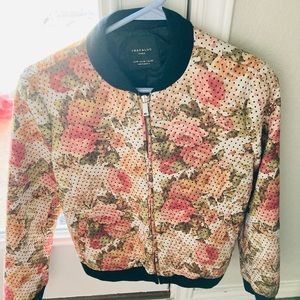 Beautiful flower print jacket